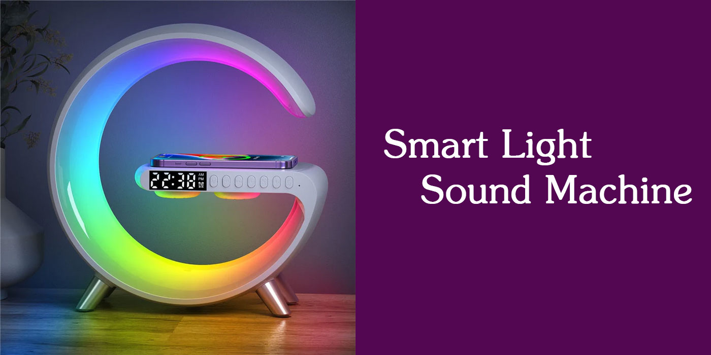 چراغ رو میزی هوشمند و شارژر وایرلس Smart Light Sound Machine